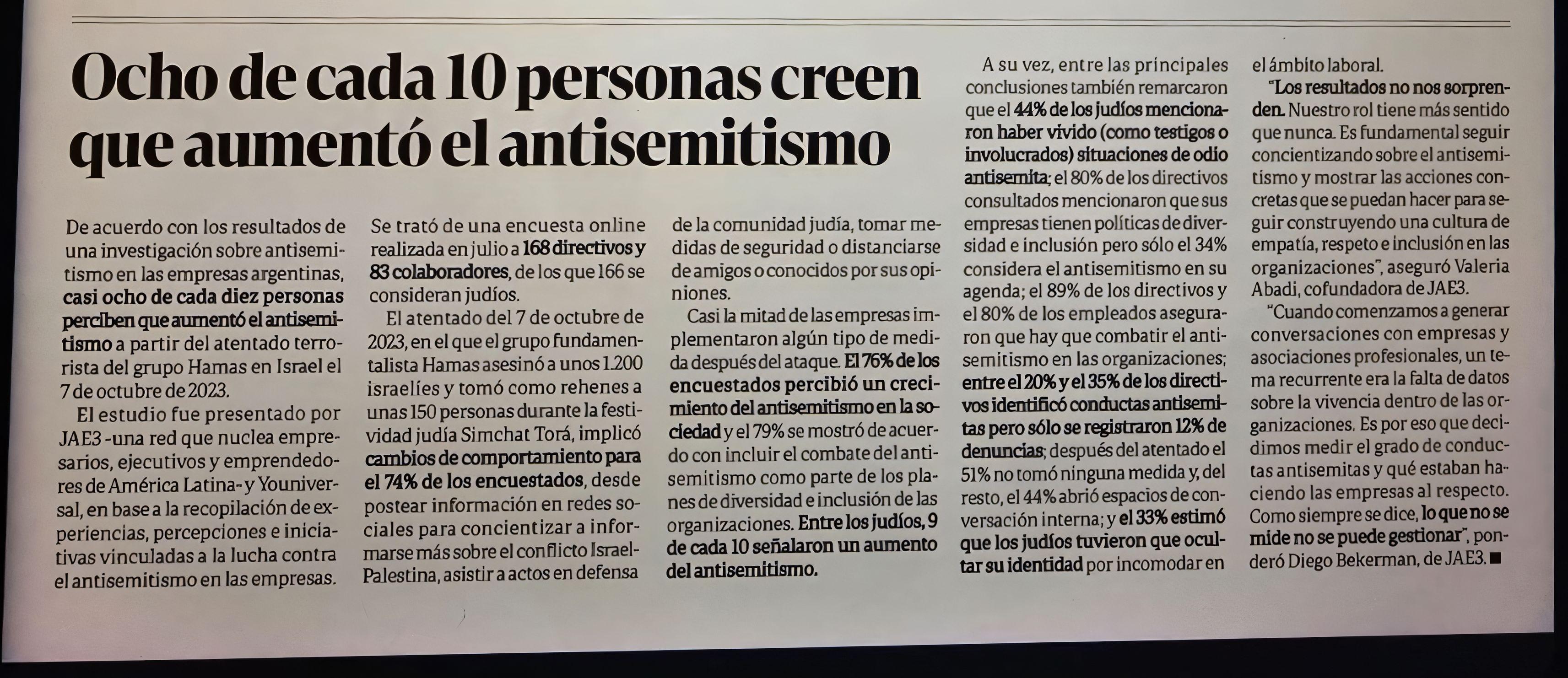 Artículo Clarín